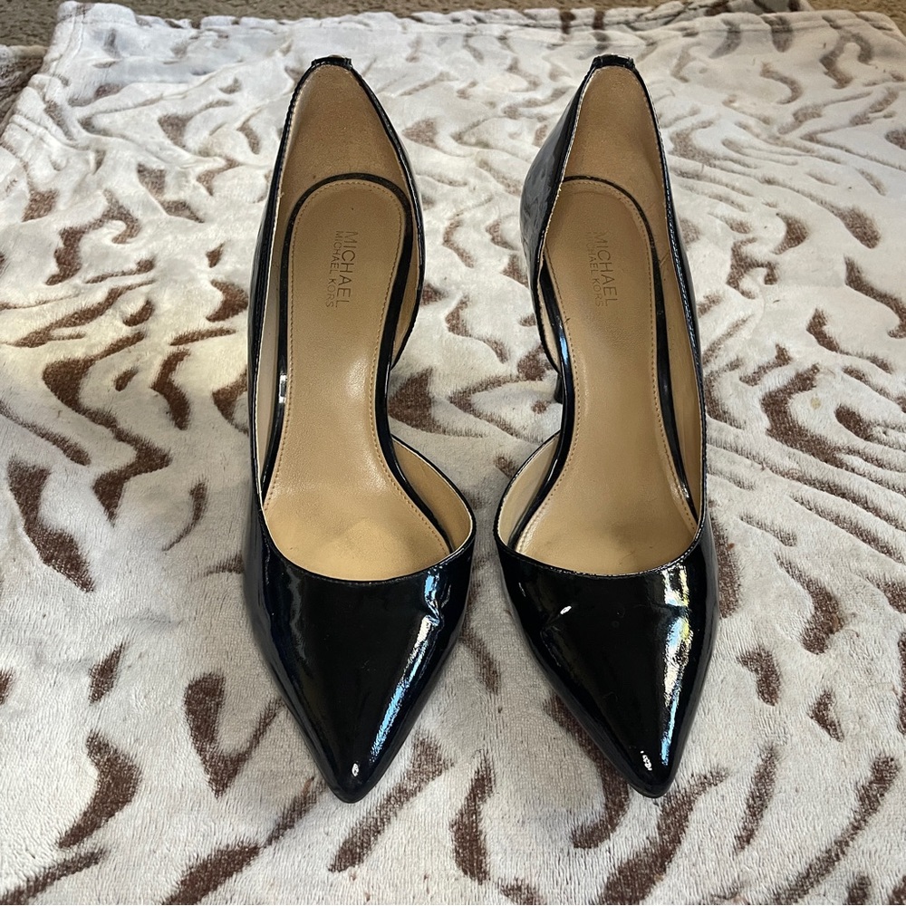 Michael Kors D’Orsay Patent Leather Black Heels